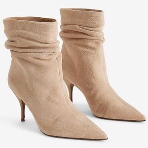 Brian Atwood × Express Suede Slouch Thin Heeled Boots Foundation Size 9